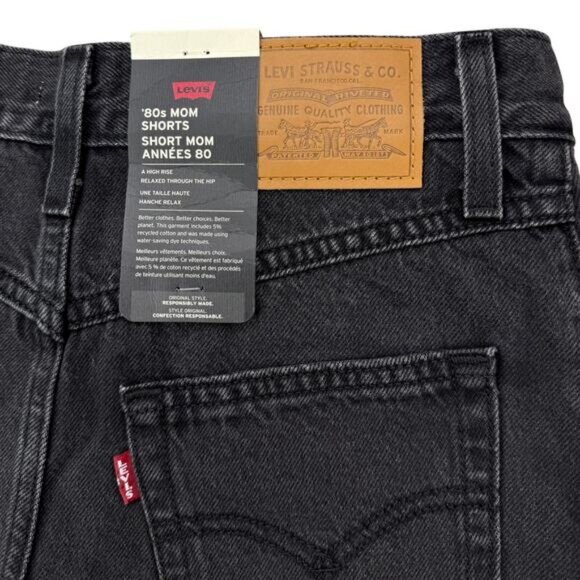 Levi's 80s Mom Short In Not To Interrupt Black Size 25 - Picture 7 of 9